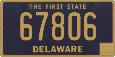 DE license plate 67806