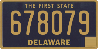 DE license plate 678079