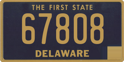 DE license plate 67808