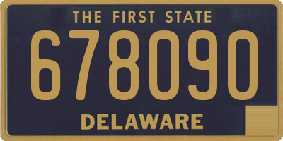 DE license plate 678090