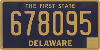 DE license plate 678095