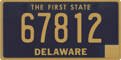 DE license plate 67812