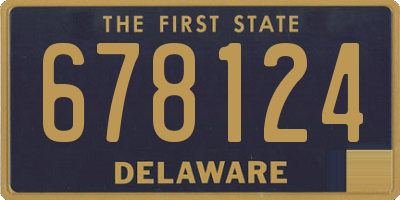 DE license plate 678124