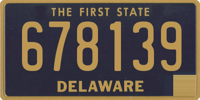 DE license plate 678139