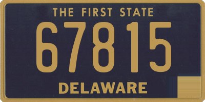 DE license plate 67815