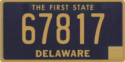 DE license plate 67817