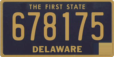 DE license plate 678175