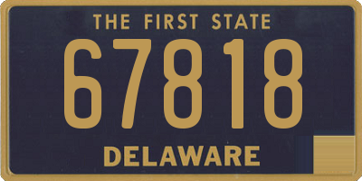DE license plate 67818