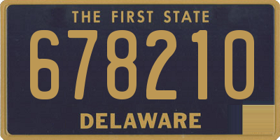 DE license plate 678210