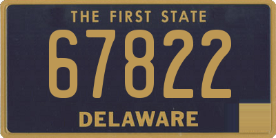 DE license plate 67822