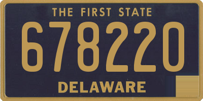 DE license plate 678220