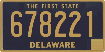 DE license plate 678221