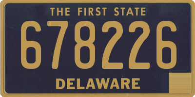 DE license plate 678226