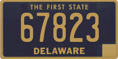 DE license plate 67823