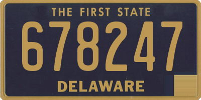DE license plate 678247