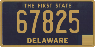 DE license plate 67825