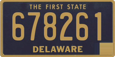 DE license plate 678261