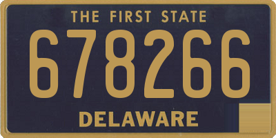 DE license plate 678266
