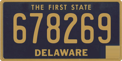 DE license plate 678269