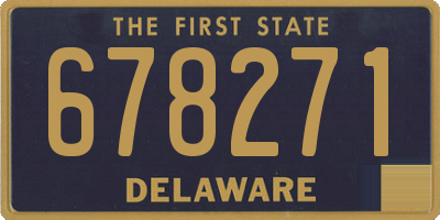 DE license plate 678271
