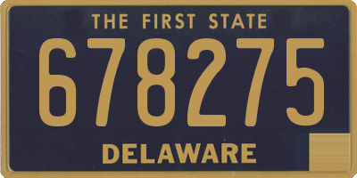 DE license plate 678275