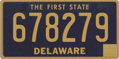 DE license plate 678279