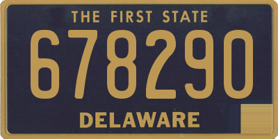 DE license plate 678290