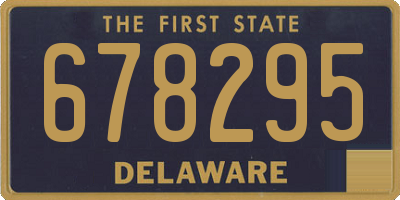 DE license plate 678295