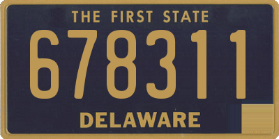 DE license plate 678311