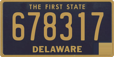 DE license plate 678317