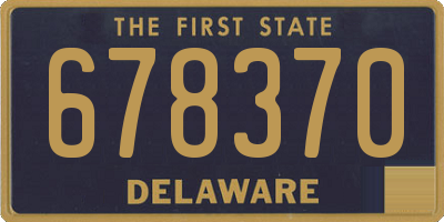 DE license plate 678370