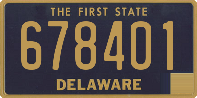 DE license plate 678401
