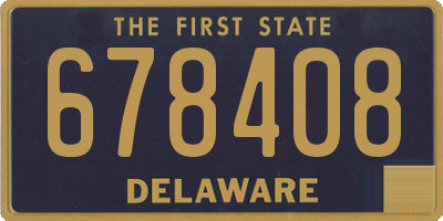 DE license plate 678408