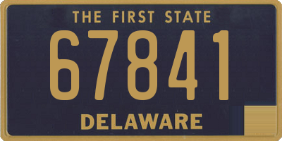 DE license plate 67841