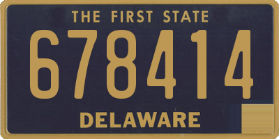 DE license plate 678414