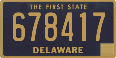 DE license plate 678417