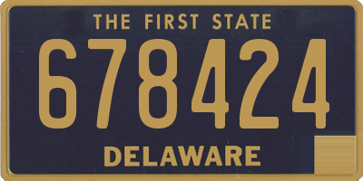 DE license plate 678424
