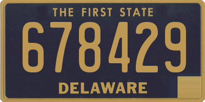 DE license plate 678429