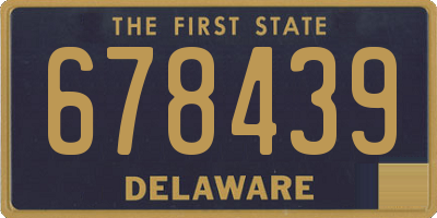 DE license plate 678439