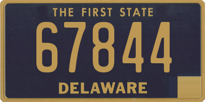 DE license plate 67844