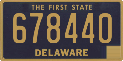 DE license plate 678440