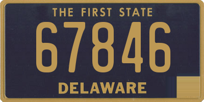 DE license plate 67846