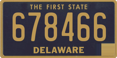 DE license plate 678466