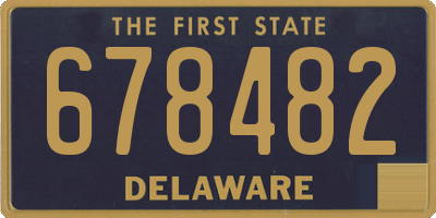 DE license plate 678482
