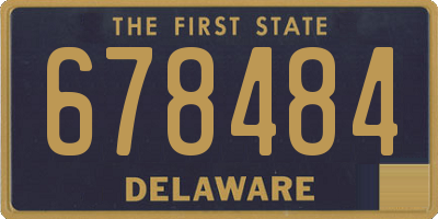 DE license plate 678484
