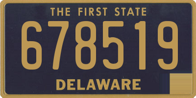 DE license plate 678519