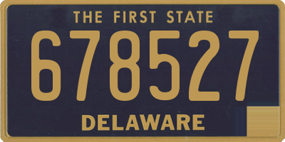 DE license plate 678527