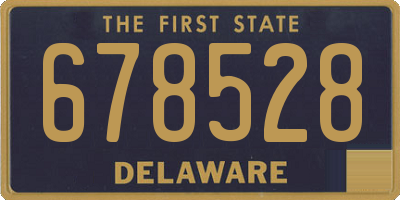 DE license plate 678528