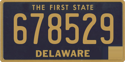 DE license plate 678529