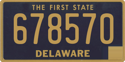 DE license plate 678570